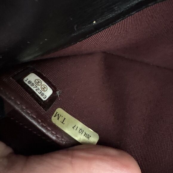 CHANEL Flap Wallet Quilted Black Silver Tone Hardware W/box - Picture 16 of 16